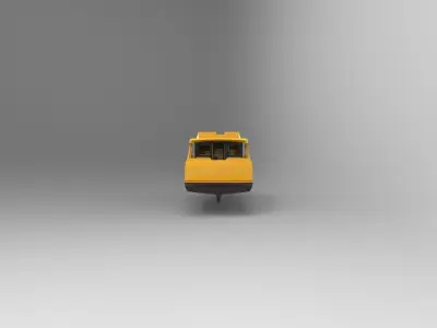 Mini passanger ship C 3D model