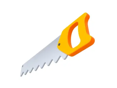 Hand Saw 3D model shop