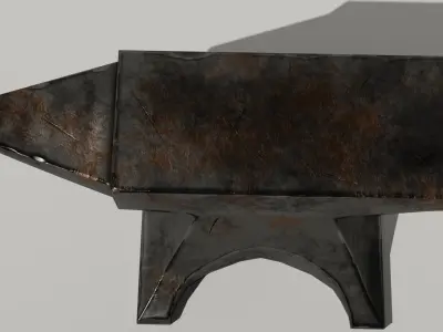 Anvil iron Low-poly 3D model purchase