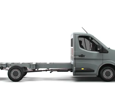 Renault Master Single Cab L3 Chassis 2024 3D model