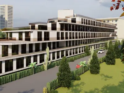 Modern Building - 3D Model for Sale 3D model