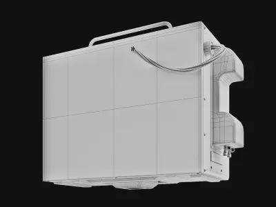 Sci-Fi air conditioner 06 3D model