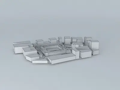 Castle-fortress of Santa Pola. Urban Environment Free 3D model