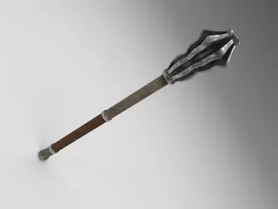 Medieval mace 1 Low-poly 3D model