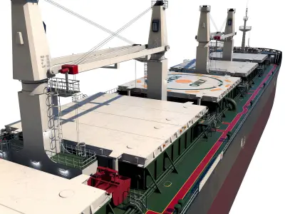 Bulk carrier  3D model