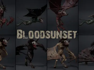 Winged Beasts Bundle Part 1 3D Model Pack