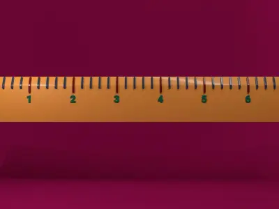 Simple Ruler Free 3D model