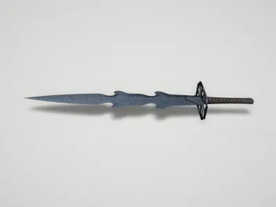 Game asset Wavy-Edged Unconventional Blade 3D model
