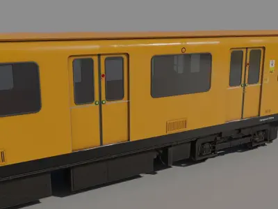 BVG A3L92 U-BAHN SUBWAY TRAIN Low-poly 3D model