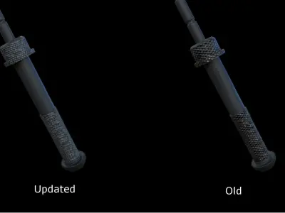 Bipod Low-poly 3D model
