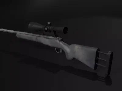 m24 rifle Free 3D model purchase