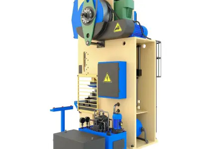 Industrial mechanical press-stamping machine tool KV2132 3D model purchase