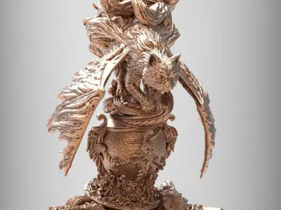 Cat God 3D print model