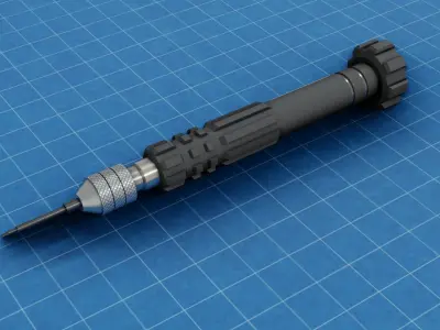 Various tools Low-poly 3D model