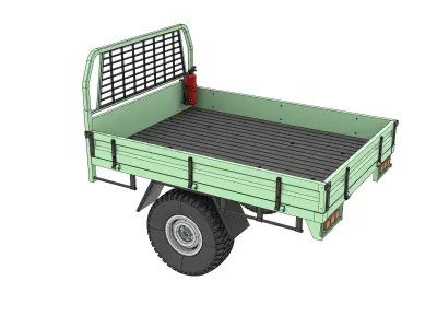 OFF ROAD PICKUP TRUCK STANDARD BED FOR 1 10 SCALE 3D print model