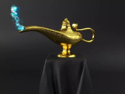 Magic Lamp Free 3D model