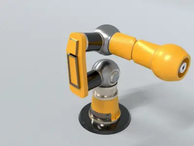 laos Mechanical arm robot Low-poly 3D model