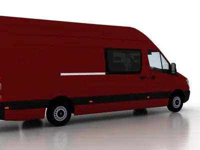 Mercedes Benz Sprinter L4H3 2009 Crew Van EU 3D model