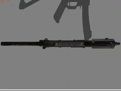 UMP Pubg Low-poly 3D model