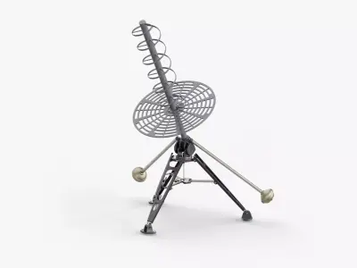 Antenna Helical 01 Low-poly 3D model