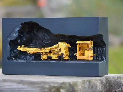 Mining Lore Bohrer Bergbau Bohrer Drilling 3D print model