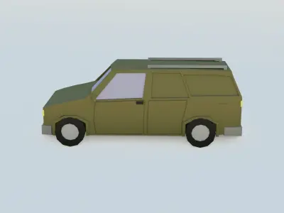 car 5 low poly Free 3D model