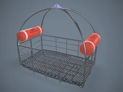 Helicopter Rescue Basket --126-- Low-poly 3D model