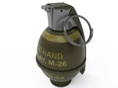 M26 grenade Low-poly 3D model purchase
