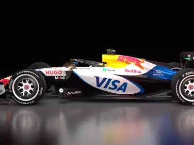 2026 Visa Cash App RB F1 plus Photoshop files 3D model