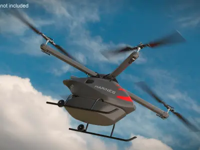  Cargo Drone for the US Navy Rigged for Cinema 4D 