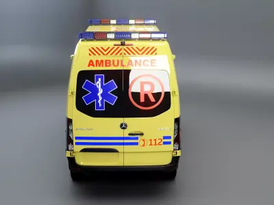 Mercedes Sprinter 4x4 Ambulance 3D model