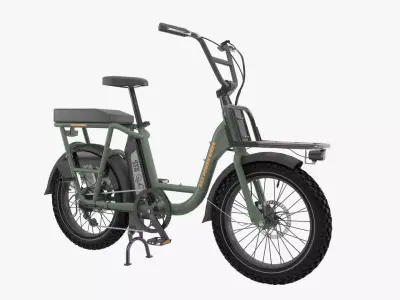 Radrunner electric bike with basket 3D model