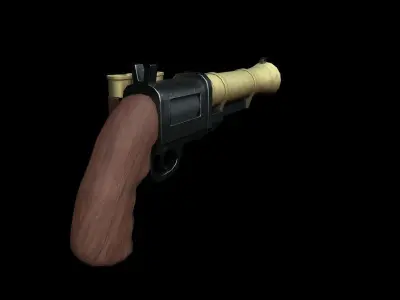 GAME READY - GUN Low-poly 3D model