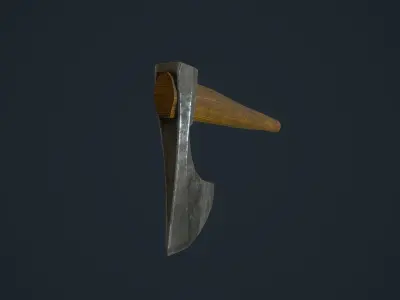 Chopping Axe Low-poly 3D model purchase