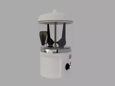 Hot Chocolate Machine 3D Model Low-poly 3D model