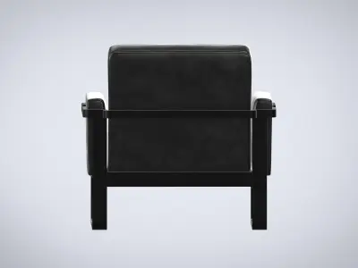 Furniture Chaise Lounge Chairs Industrial Chic Low-poly 3D model