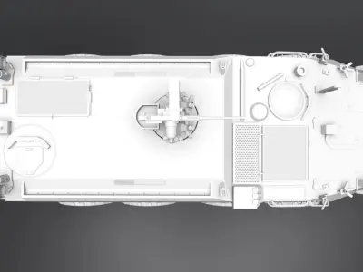 Mowag Piranha Remote Turret Scale 3D print model