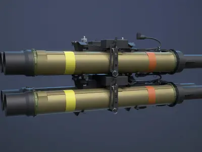 TOW BGM-71 With XM65 Launcher 3D model