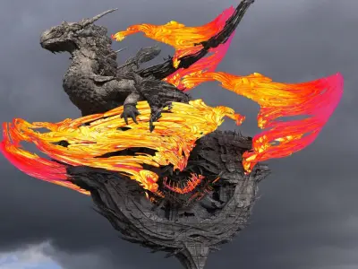 Dragon City chariot 5  3D model