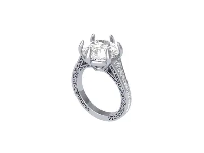 Wedding Ring  3D print model 389