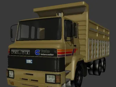 BMC Fatih Truck Low-poly 3D model