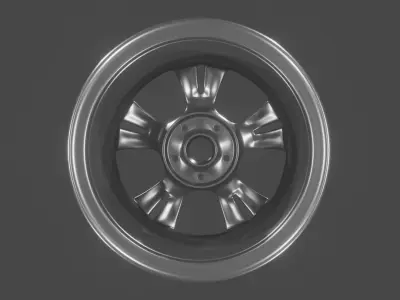 Car Rims High Poly Model FBX Free 3D model