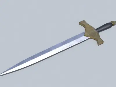 Medieval Sword 2 Low-poly 3D model