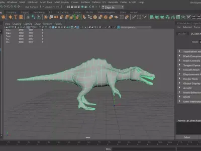 Dinosaur Low-poly 3D model get
