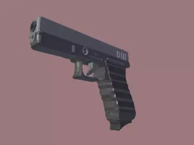 Glock 17 Pistola Low Poly Free low-poly 3D model