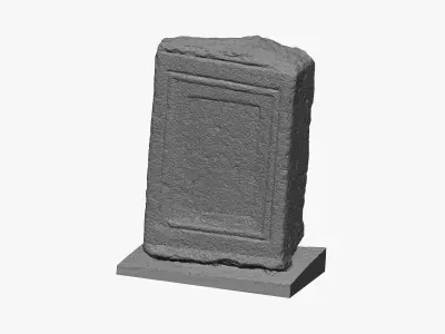 Medieval Stone Block Piece 3D model