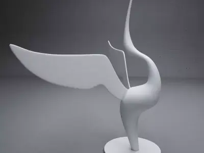 modern Abstract sculpture 04 3D model
