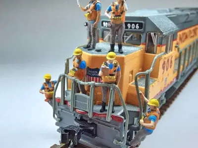 N Scale Remote Control Operators 3D print model
