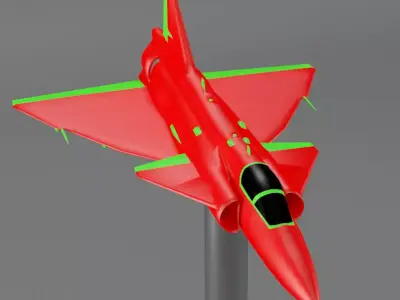 SAAB 37 Viggen 3D print model