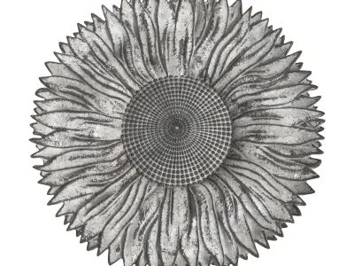 Sunflower Bird Bath Fountain 3D model